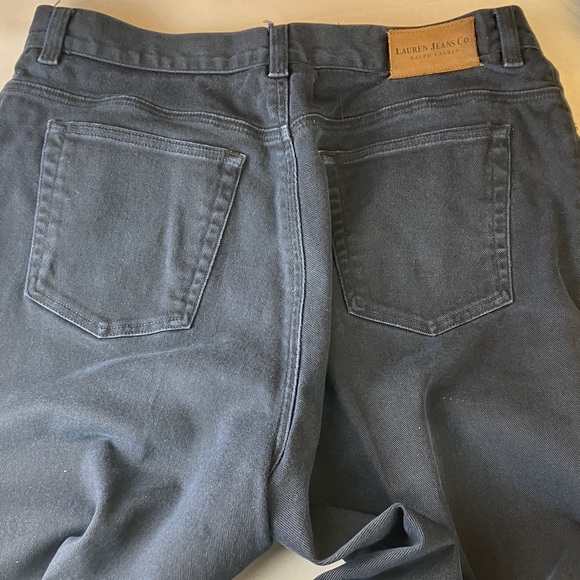 Lauren Jeans Co. Ralph Lauren Women’s Sz 12 Straight Leg Dark Indigo Wash Denim - Picture 5 of 13